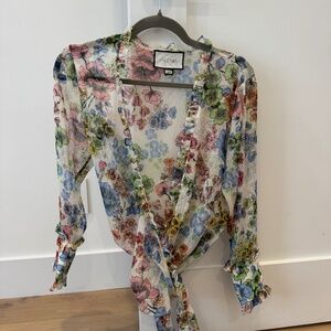 Alexis wrap top